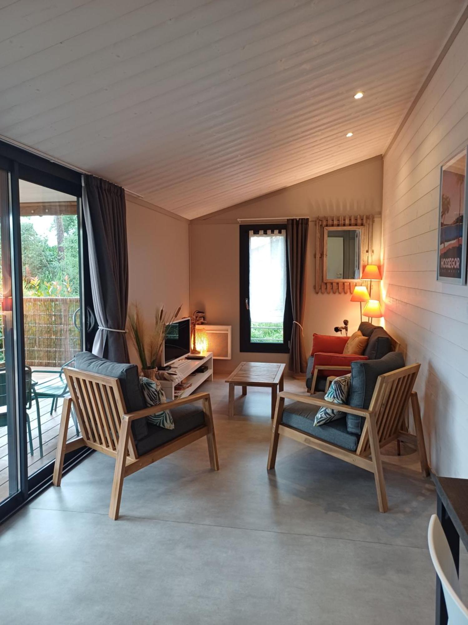 Chalet La Lande Ondres Bagian luar foto